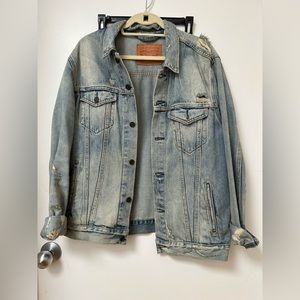 Levi’s Ripped Denim Jacket - men’s size large